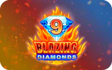 9 Blazing Diamonds slot game with scatter features