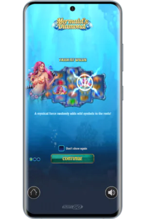 Diamond slot game start interface