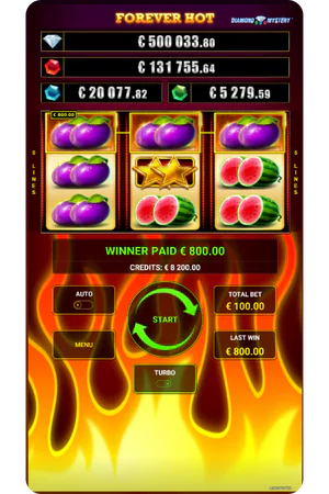 Small win on the Diamond Mystery slot