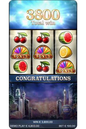 Vegas Diamonds big win celebration