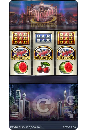 Vegas Diamonds start screen
