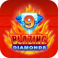 9 Blazing Diamonds — classic 9-payline fruit slot with blazing diamond symbols