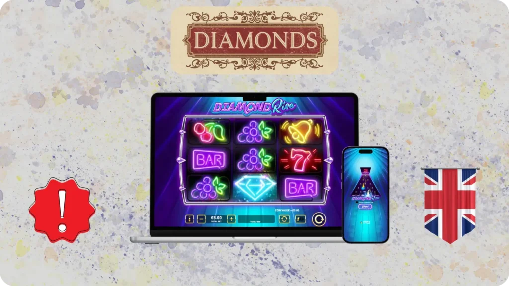 Diamond Rise slot legality and UK casino compliance illustration